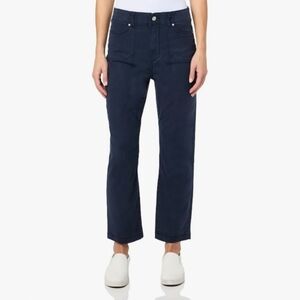 PAIGE Navy Cropped Pant